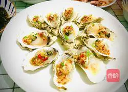 Illustration of how to make steamed oysters with garlic vermicelli 8