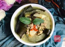 Illustration of how to make kelp and yam spine soup 11