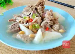 Illustration of how to make yam spine soup 19