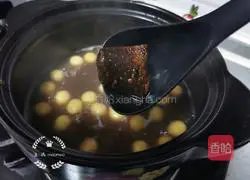 Red Bean, Pumpkin and Glutinous Rice Ball Soup Recipe Illustration 11