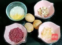 Walnut red bean rice paste recipe 1