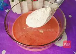 Watermelon milk pancake (heart-shaped) recipe illustration 7