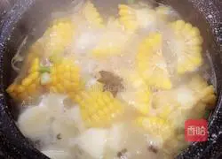 Corn, yam and pork ribs soup recipe 11