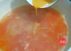 Tomatoes Illustration of how to make egg soup 6