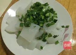 Illustration of how to make mung bean jelly 6