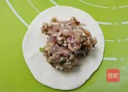 Mushrooms, onions and meat Illustration of how to make steamed buns 11