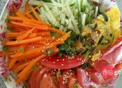 The only difference between you and summer is a bowl of cold noodles.Illustration of how to make cold noodles 10