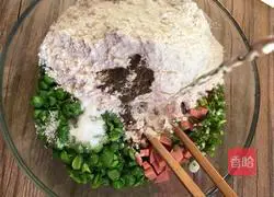 Illustration of how to make pea cake 5