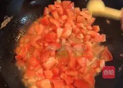Illustration of how to make tomato and egg noodles 6