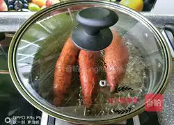 Steamed sweet potato and whole grain rolls Practice illustration 1