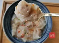 Illustration of how to make fresh meat wontons 14