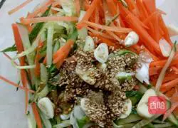 Cold oatmeal noodles Illustration of making noodles 7