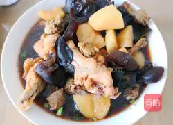 Illustration of how to make stewed chicken wings with matsutake, potatoes and kelp 9