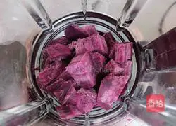 Rose Purple Sweet Potato Milk Smoothie Recipe Illustration 4