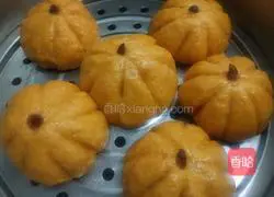 Illustration of how to make purple sweet potato and pumpkin buns 8