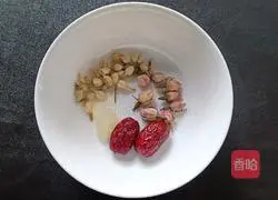 Illustration of making red date, rose and jasmine tea 2