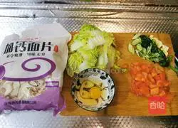 Illustration of how to make fried noodles 1