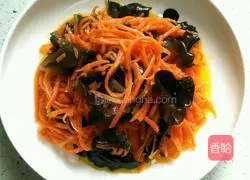 Illustration of how to make fried carrots and fungus 6