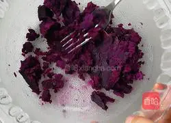 Purple Potato Bean Paste Bun Recipe Illustration 1