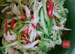 Illustration of how to make cold shredded chicken #light food and reduce fat# 26