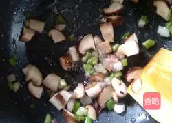 Illustration of how to make noodles with green onions and mushrooms 5