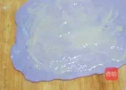 Illustration of how to make purple sweet potato cake with perilla filling 9