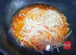 Illustration of how to make tomato, mushroom and tofu soup 9