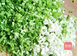 Illustration of how to make pork stuffed pan-fried buns 2