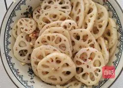 Illustration of how to make cold lotus root 8