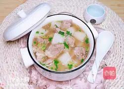 Illustration of how to make healthy radish and mutton soup 15