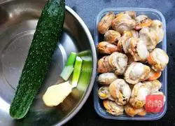 Illustration of how to make scallop and tofu soup 1