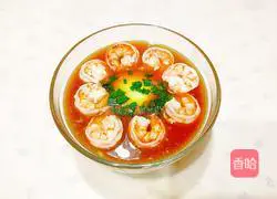 Illustration of how to make steamed eggs with white shrimps 12