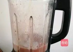 Illustration of how to make red bean paste and milk 5