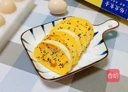 Illustration of how to make fried egg steamed bun slices 12