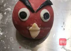 Angry Birds Bean Paste Bun Recipe Illustration 11