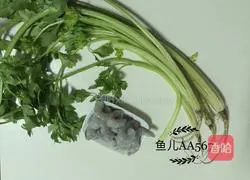 Illustration of how to make shrimps and parsley 1
