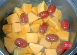 Illustration of how to make red date and papaya milk soup 6