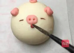 Illustration of how to make tempting pig snack steamed buns 9