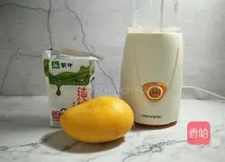 Illustration of how to make mango milkshake 1