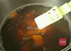 Illustration of how to make mung bean and pumpkin dumpling soup 10