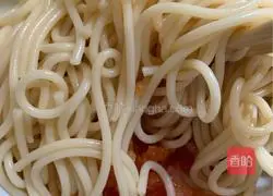 Illustration of how to make volcanic stone sausage pasta 6