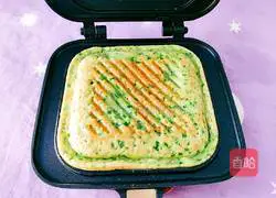 Illustration of how to make leek, egg and glutinous rice pancakes 10