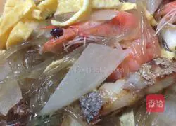 Illustration of how to make mung bean noodle soup 12