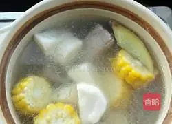 Illustration of how to make yam and corn ribs soup 6