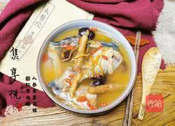 Illustration of how to make ginseng, cordyceps, longan, red dates and chicken soup 10