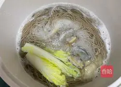 Illustration of how to make soba noodles in clear soup 8