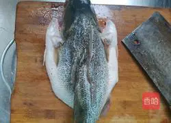 Illustration of steamed sea bass 2