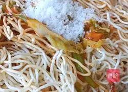 Illustration of how to make fried noodles 14
