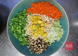 Low-fat, low-calorie, high-protein shrimp, chicken breast and oatmeal Vegetable pancake recipe 3