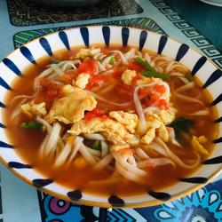 Tomato Sauce Egg Handmade Noodles